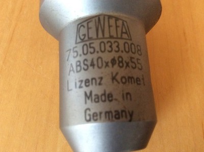 GEWEFA Reduzierung 75.05.033.008 ABS 40xø8x55 Lizenz Komet