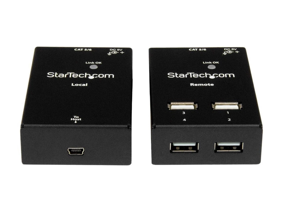 StarTech.com USB2004EXTV 4-port USB 2.0-over-Cat5-or-Cat6 extender - up to 130ft - Image 2 of 4