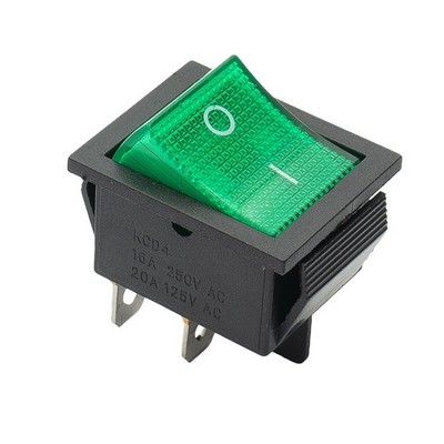 16A 250VAC / 20A 125VAC Switch ON/OFF 4 Pin DPST ON/OFF Snap In Rocker Switch UK
