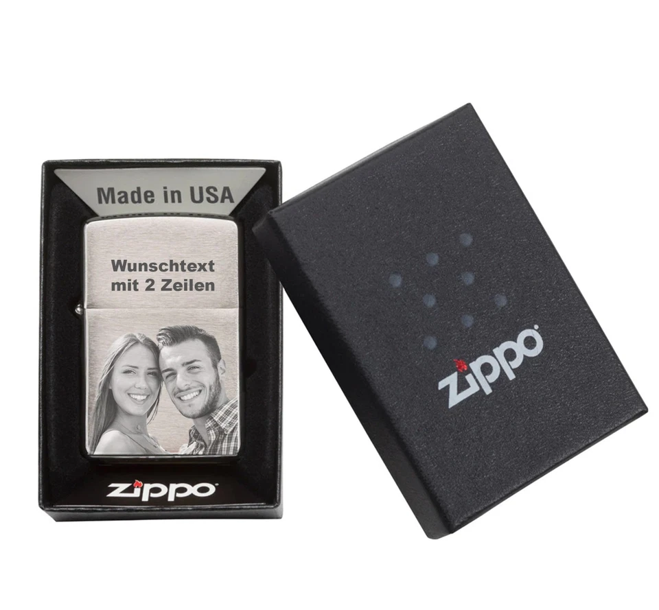 Zippo Feuerzeug mit Gravur – Ihr Wunschtext & Wunschbild - Bild 2 von 4