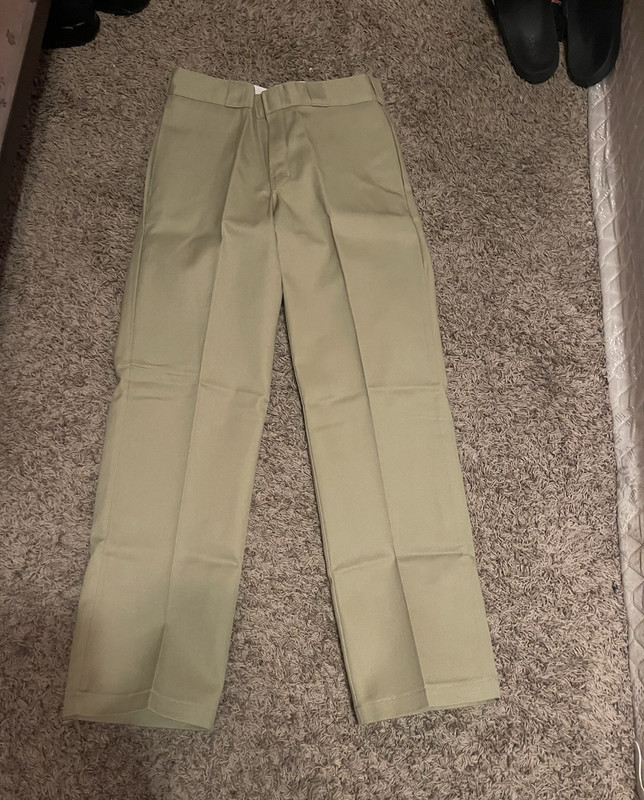 Dickies 874 Men's Beige Work Pants Size 30 Twill Polyester/Cotton Construction