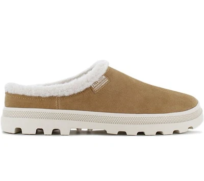 PALLADIUM Palladune Mule Warm - Slipper Winter Hausschuhe Pantolette Braun NEU - Bild 1 von 4