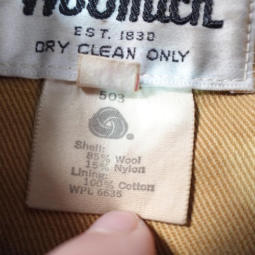 Vintage Woolrich Jacket Mens 44 Red Black Plaid Wool Mackinaw Cruiser 80s 503 - Picture 10 of 18