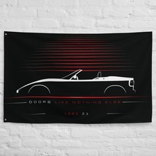 Z1 1989 Car Silhouette Flag 3x5 ft Garage Banner Man Cave Wall Decor Gift