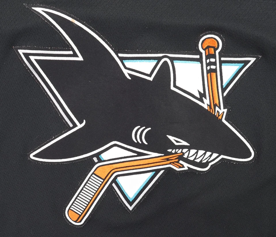 KOHO US Adult 2XL XXL NHL Black San Jose Sharks Canada Embroidered Jersey Top - Image 2 of 4