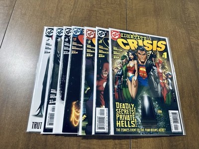 IDENTITY CRISIS #1-7 (DC, 2004) Complete Set 1st Print VF/NM
