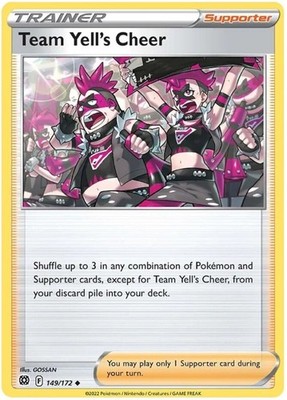 Team Yell's Cheer - 149/172 - Uncommon - Lightly Played
