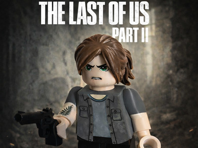 XXL Brick *Ellie Williams* The Last of US, Maßstab 5:1  Klemmbaustein, Figur