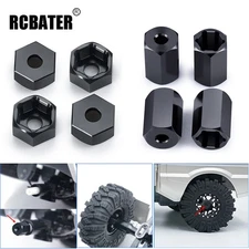 RCBATER 4x 5mm to 7mm hex wheel hub adapter for WPL D12 1/10 SCX24 Wheels on WPL