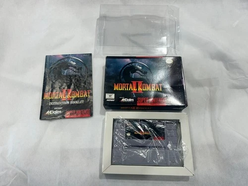 Mortal Kombat II (Super Nintendo SNES 1993) Complete with box