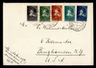 DR WHO 1938 NETHERLANDS FDC? CHILD COMBO TO USA R49387