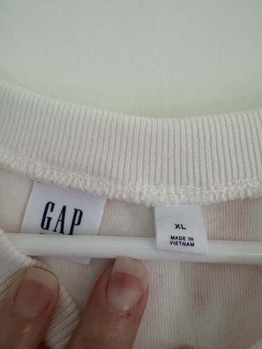 Gap Girls Terry Cloth Cap Sleeve Peach Tie Dye Shirt- Size XL 12- NWT - Picture 3 of 7