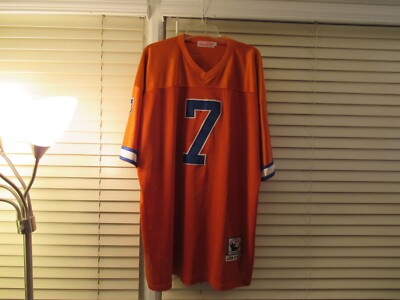 Denver BroncosJohn Elway #7 NFL Mitchell & Ness HOF Orange Jersey  54 3XL