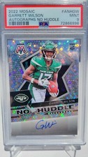 2022 Mosaic No Huddle Garrett Wilson Auto RC PSA 9