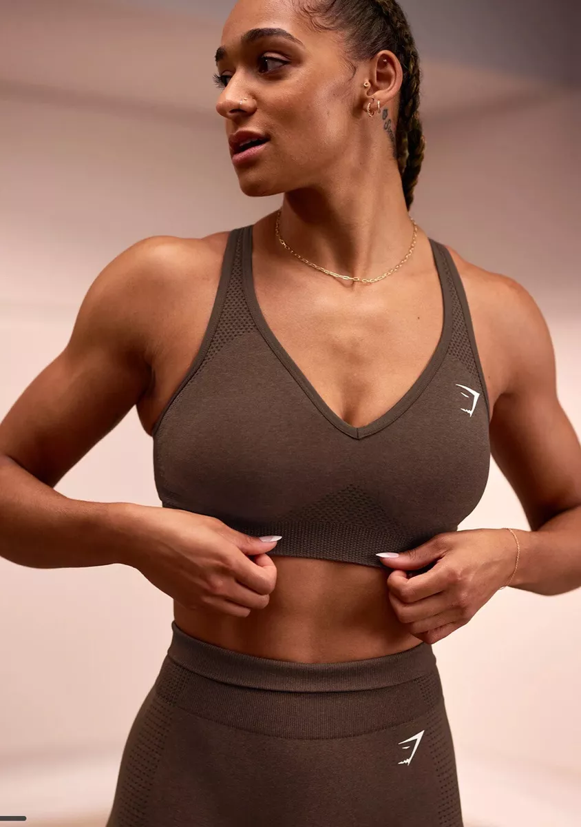 LIKE NEW: Gymshark V-Neck Sports Bra (S)