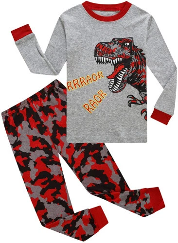 Mescla de Algodão Pijamas Veículos para Meninos