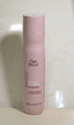 WELLA INVIGO BLONDE RECHARGE SHAMPOO 10.1 OZ NWOB 