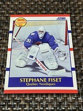 1990-91 Score. Nordiques Hockey.   #415. Stephane Fiset. RC.                0355