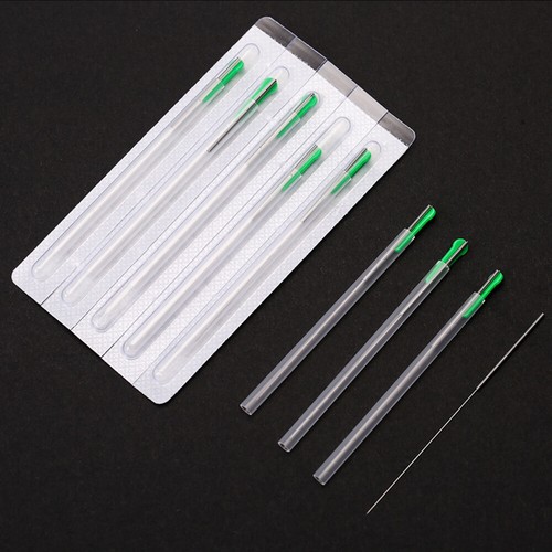 100Pcs Acupuncture Manual Needle Disposable Sterile with Guide Tube 0.25x25mm 1" - Picture 15 of 17