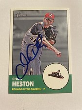 2012 Topps Heritage Minors Baseball Chris Heston Autographed Card #148 CB093