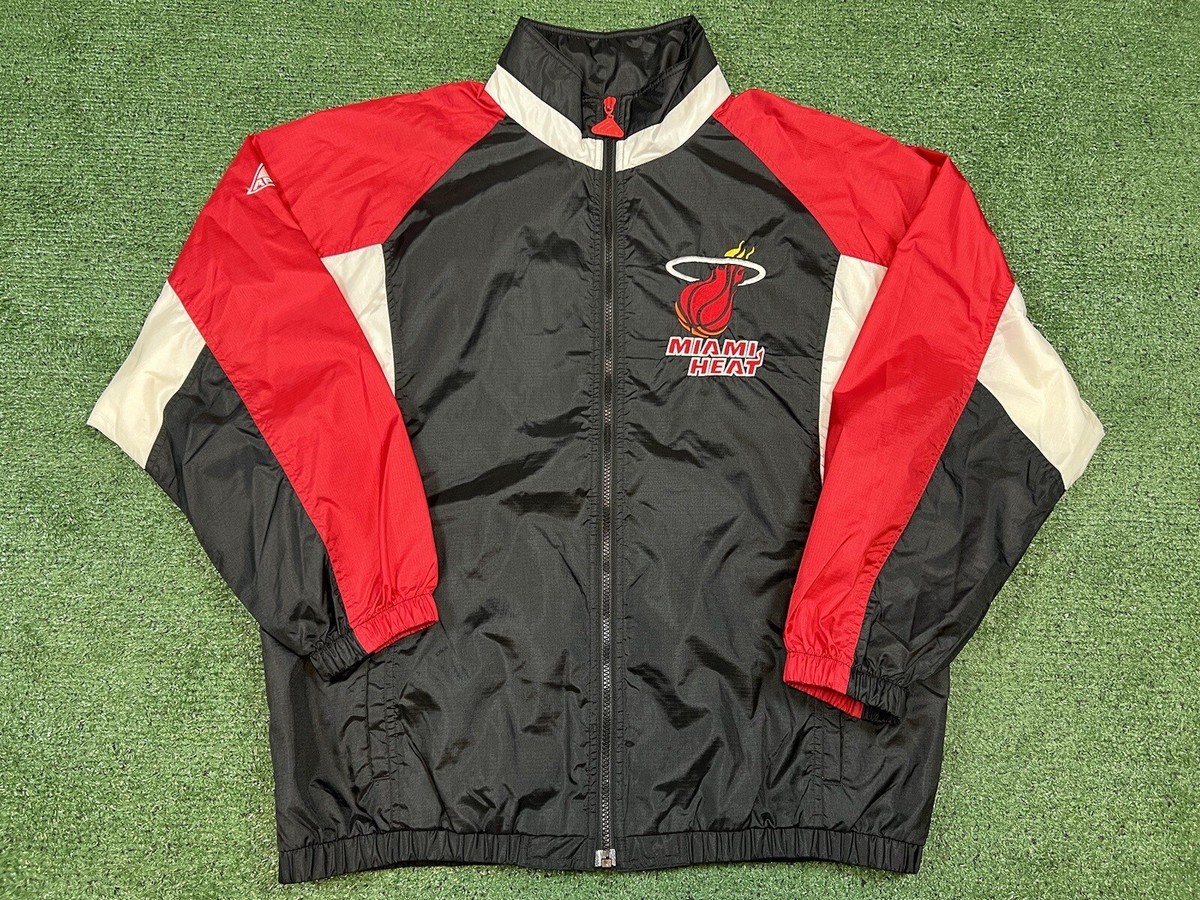 Vintage Apex NBA Miami Heat Zip Up Windbreaker Jacket Size Vintage Apex NBA Miami Heat Zip Up Windbreaker Jacket Size
