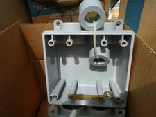 Cantex 5133390 Weatherproof Box 1/2" 2Gang 2Inlet, Pvc  NEW LOT OF 5 Type FSS