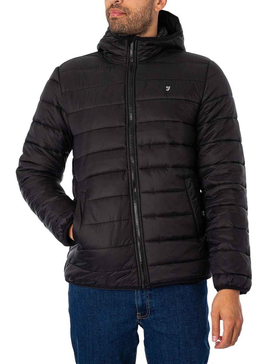 Farah Men s Delano Wadded Jacket Black eBay