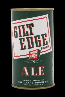 Gilt Edge Ale of East Paterson DIECUT Sign 18'' Tall USA STEEL 3 lbs.