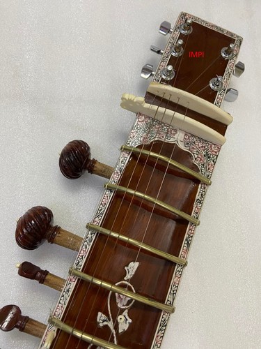 SHANMAKER PROFESSIONAL SITAR, AMAZING SOUND, FLATE BACK, RAVI SHANKAR STY - Bild 9 von 9