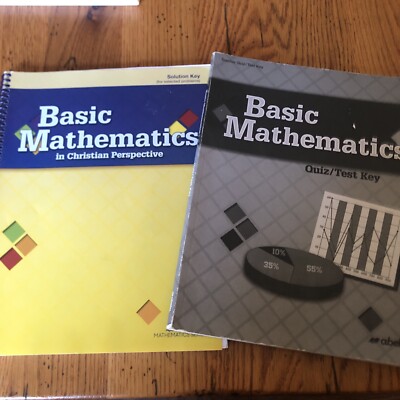 Abeka BASIC MATHEMATICS Solution key, quiz and test key homeschooling teacher 
