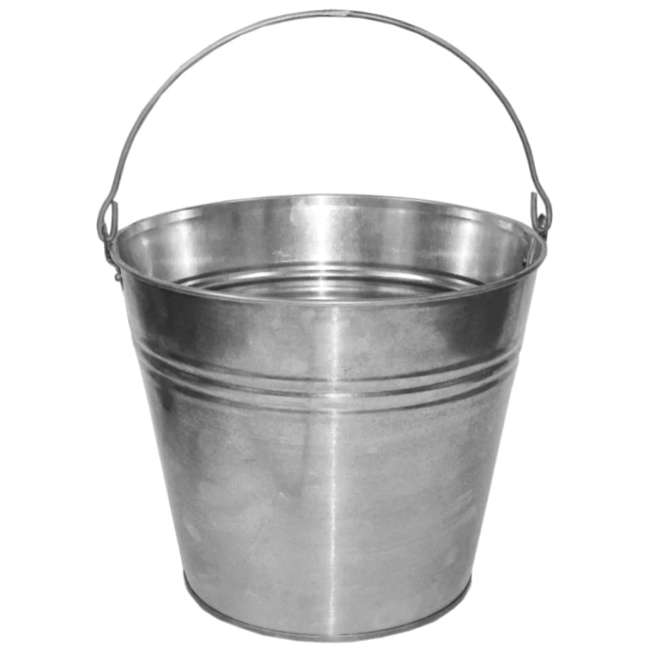 Metalleimer verzinkt 5-15 Liter Zinkeimer Eimer Wassereimer Baueimer Dekoeimer - Bild 2 von 4