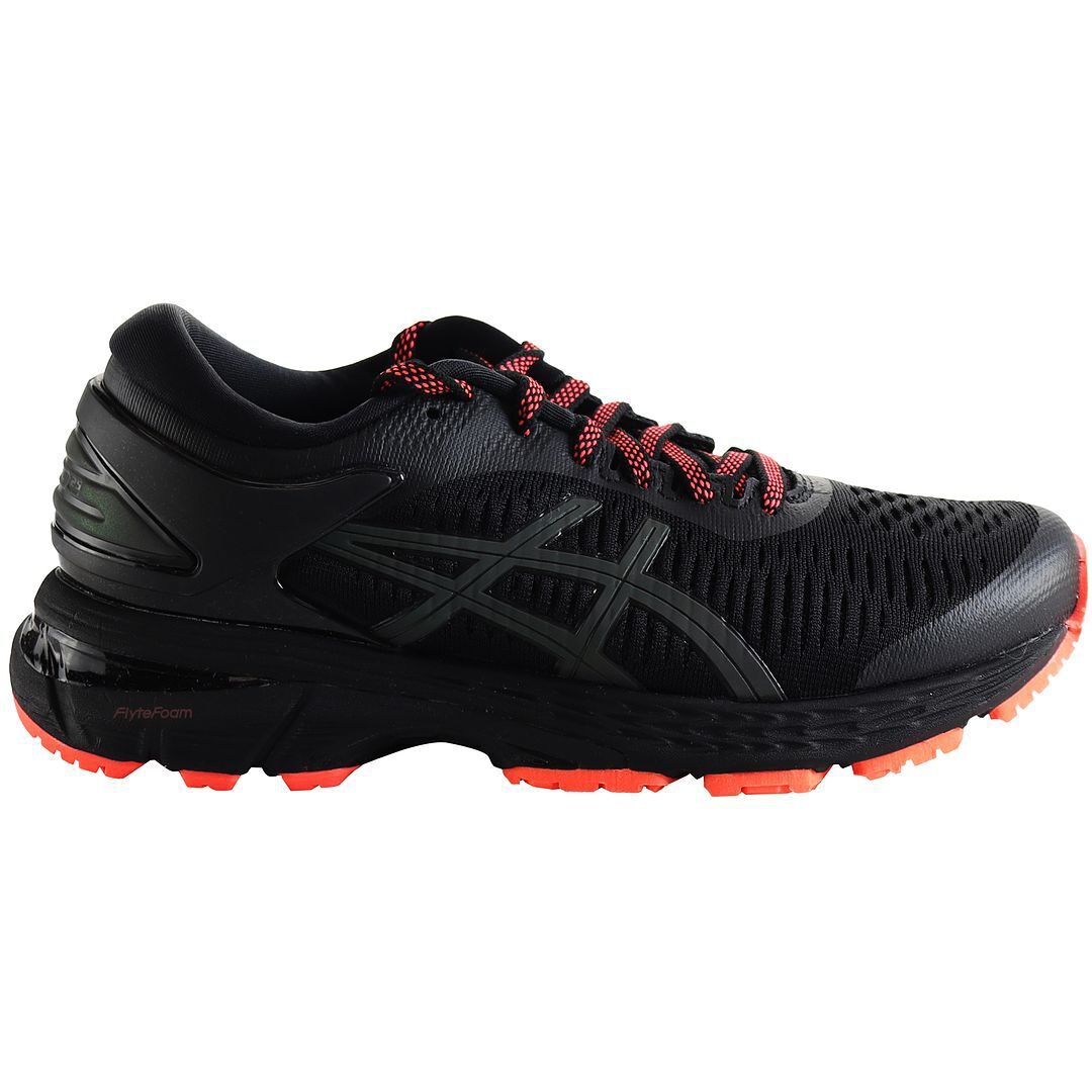 Asics Gel-Kayano 25 Lite-Show Womens Black Running Trainers UK