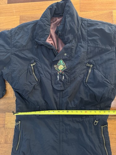 BOGNER XL Men’s Black Patchwork Zipper Vintage Ski Salopette Skisuit - Picture 24 of 24