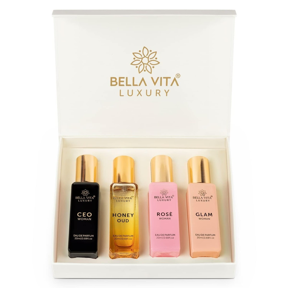 Bella Vita Luxury Women's Perfume Gift Set 4x20 ML Luxury Scent