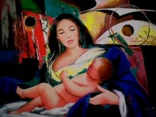 EZIO FARINELLI "MATERNITA" SERIGRAFIA