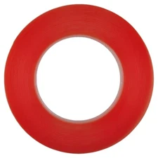 Red Tape Adhesive Double Sided 36 Yard Roll [4mm Width] Sticker Attach Tape