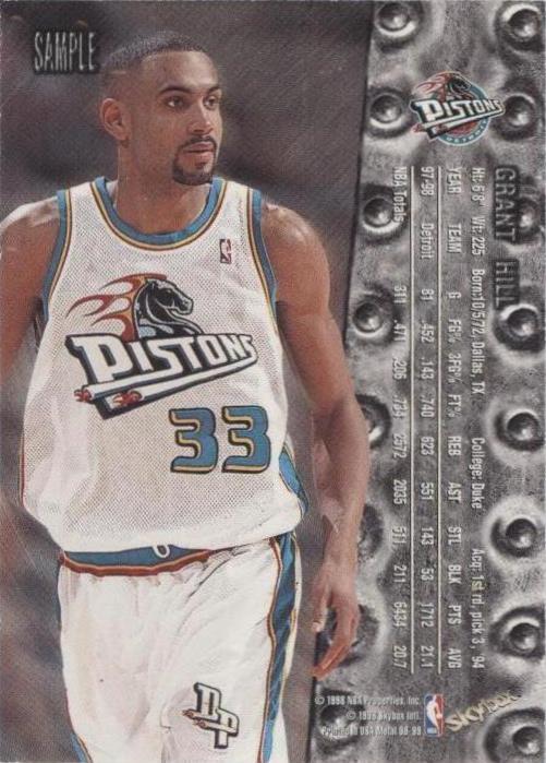 1998-99 Metal Universe - Grant Hill #SAMPLE for sale | eBay