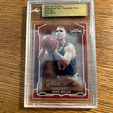 Chris Mullin 2022 Leaf Vibrance Red Autograph 1/1 Proof Dream Team HOF Auto