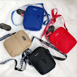 red supreme crossbody bag