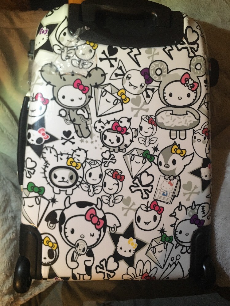 New Retired 1st Sanrio Simon Legno Tokidoki hello kitty Suitcase