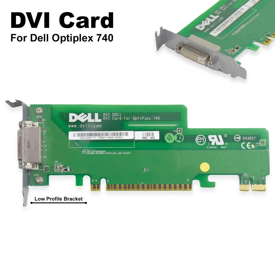 Dell OptiPlex 740 Graphics Card - 256MB DDR2 PCIe DVI VGA ATI DirectX 9 JK171 - Image 2 of 4