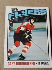 1976-77 Topps Hockey - #256 Gary Dornhoefer - Philadelphia Flyers Vg-Ex 