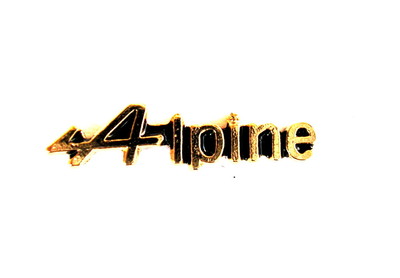 AUTO Pin / Pins - RENAULT ALPINE ''SCHRIFTZUG''