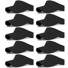 10 Pcs Kids Sun Visor Hats Boys Girls Athletic Sports Visor Adjustable UV Pro...