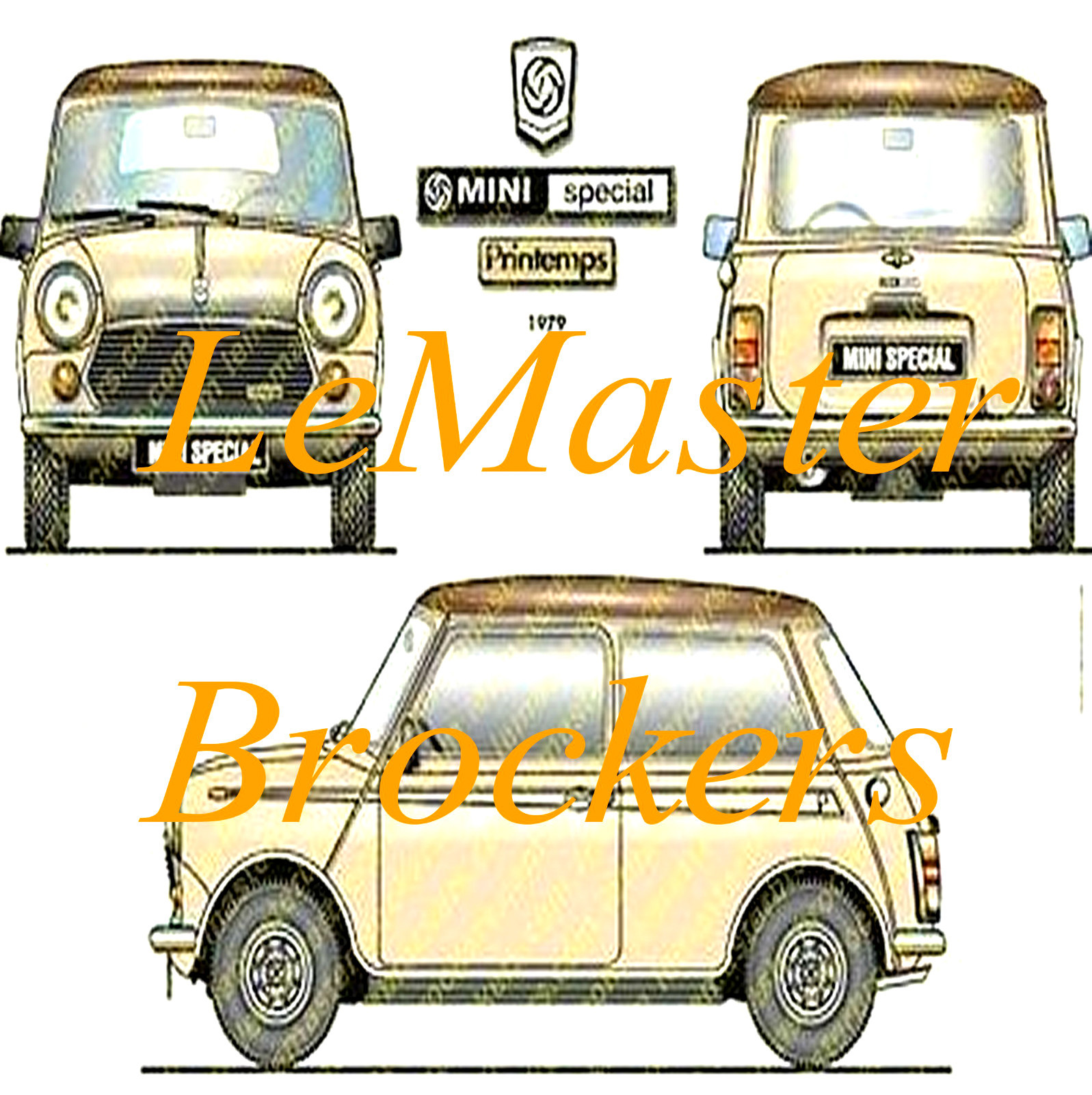 Poster voiture rally Mini Special Printemps : affiche auto vintage 30x40 cm pour salon youngtimer