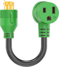 Welder Adapter, Generator 4 Prong 30 Amp to Welder 50 Amp Adapter, NEMA L14-30P