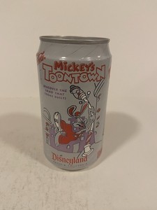 Diet Coke Can Toontown ( RODGER RABBIT) EMPTY BOTTOM OPENED
