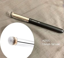 MAC❣️ 270S Mini Cepillo Inclinado Redondeado Maquillaje Rostro Polvo Rubor TAMAÑO COMPLETO Nuevo
