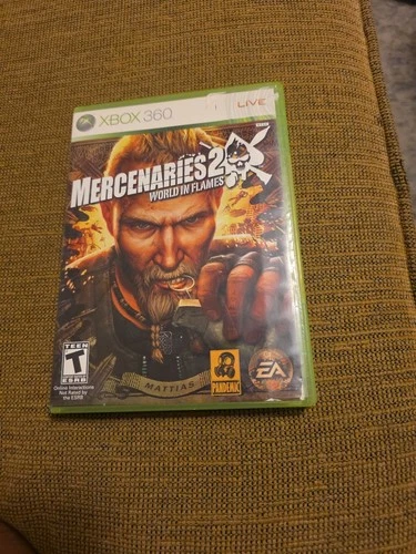 Mercenaries 2: World in Flames (Microsoft Xbox 360, 2008) CIB Light scratches