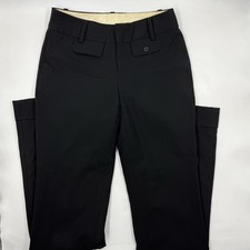Banana Republic Women's Martin Fit Dress Pants 2 Tall Black Slim Stretch